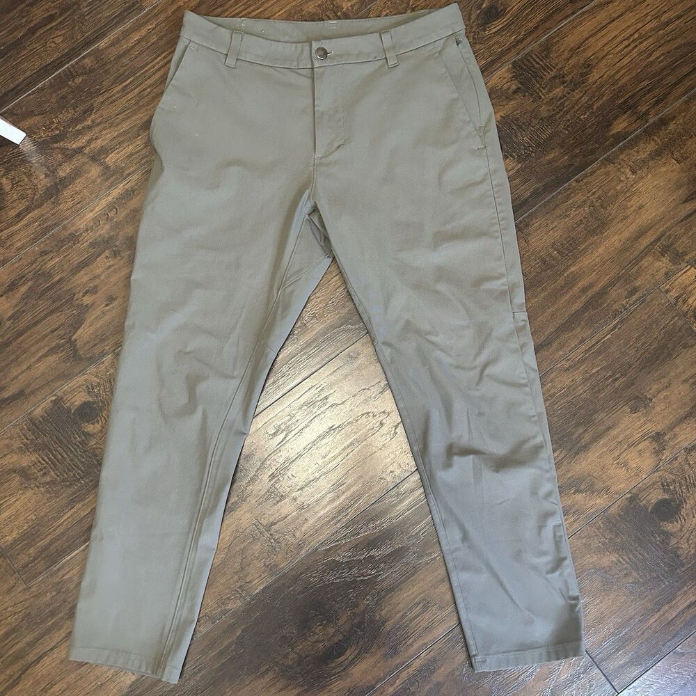 Lululemon Commission Slim Fit Pants Mens Size 31 Gray Lightweight Golf LM5AEVS